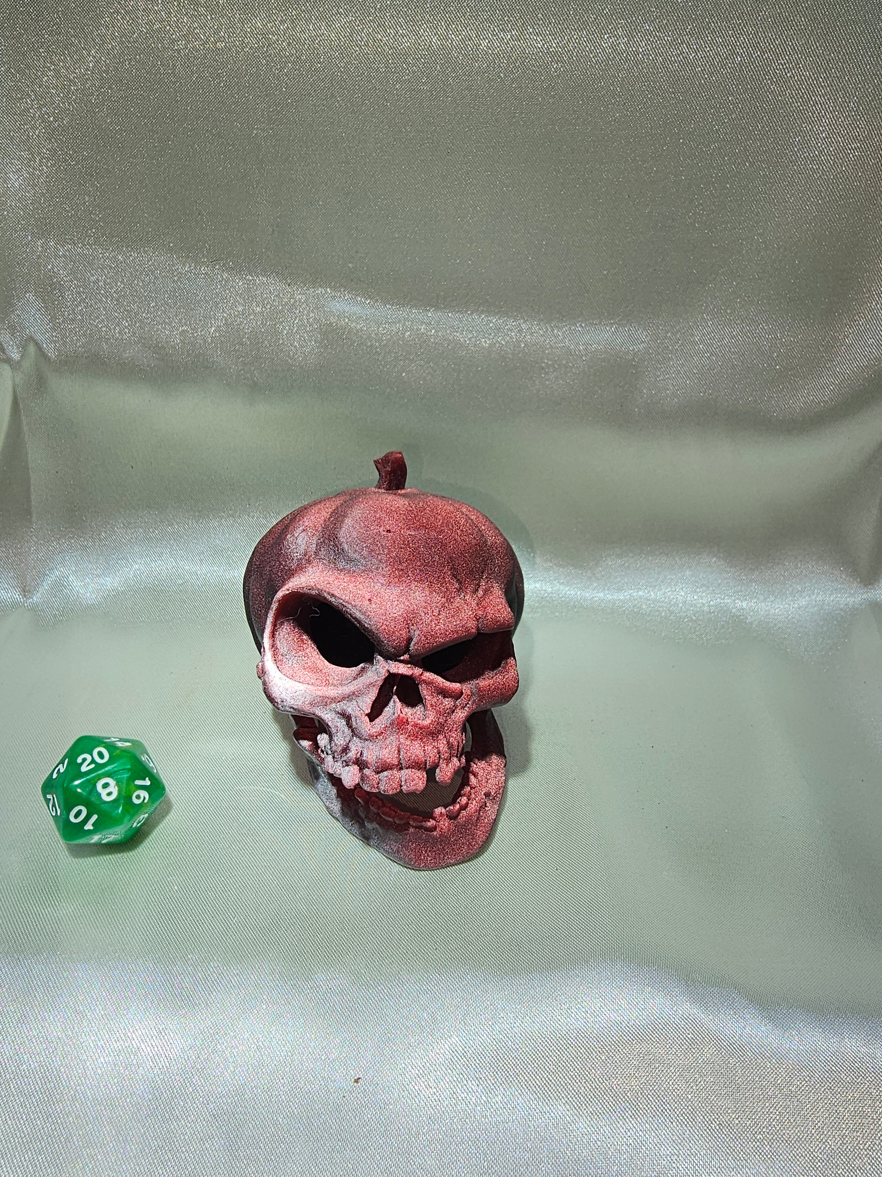 Pumpkin Skull Decoration (Resin Printed)