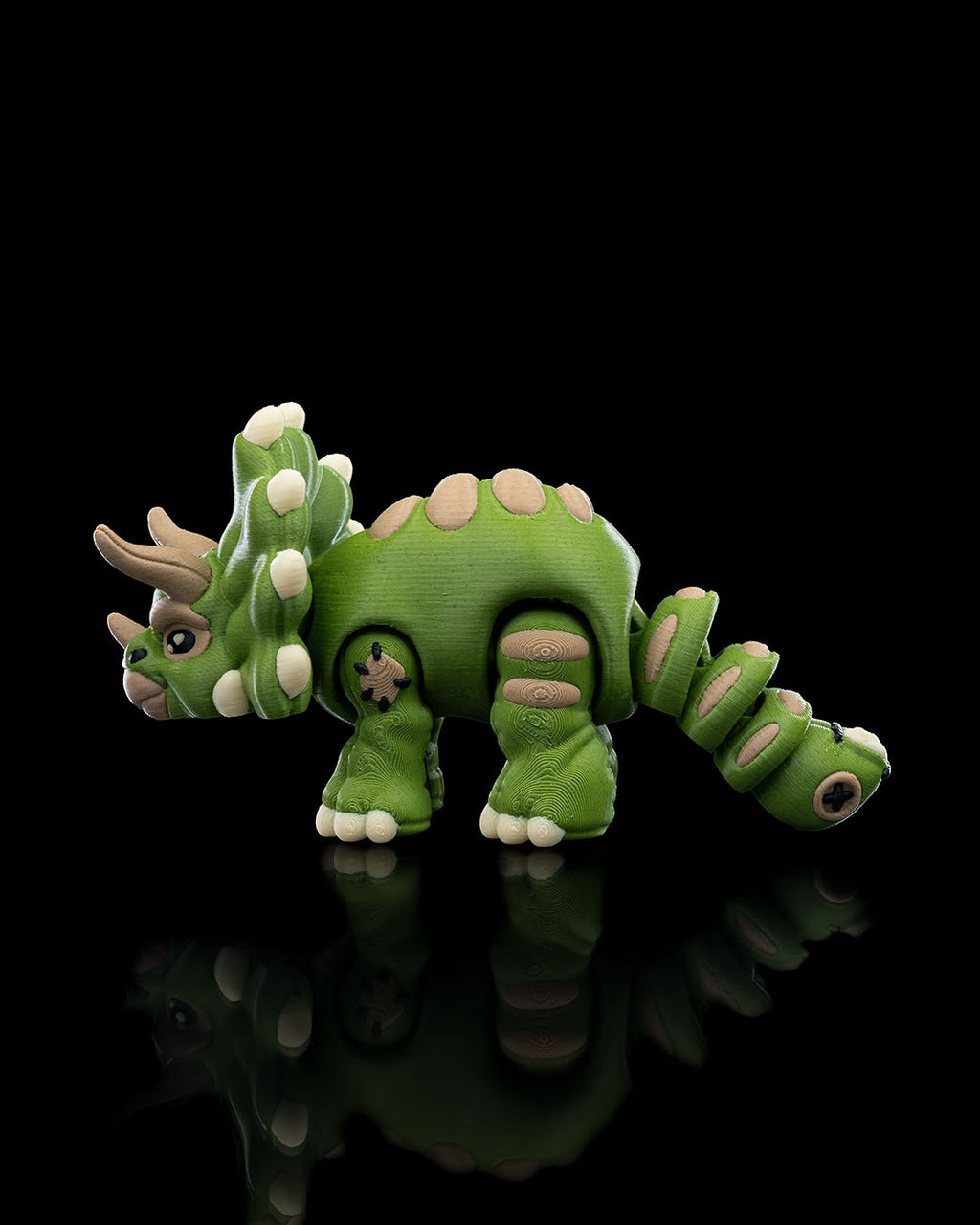 Stuffed Triceratops (3D printed)