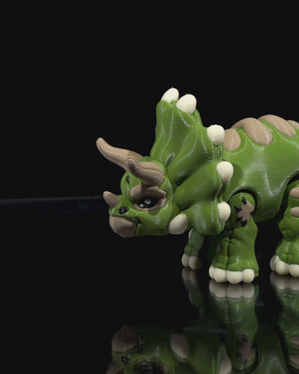 Stuffed Triceratops (3D printed)